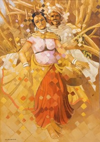 Lal Muhammad Pathan, 24 x 36 Inch, Oil on Canvas, Figurative Painting, AC-LM-007